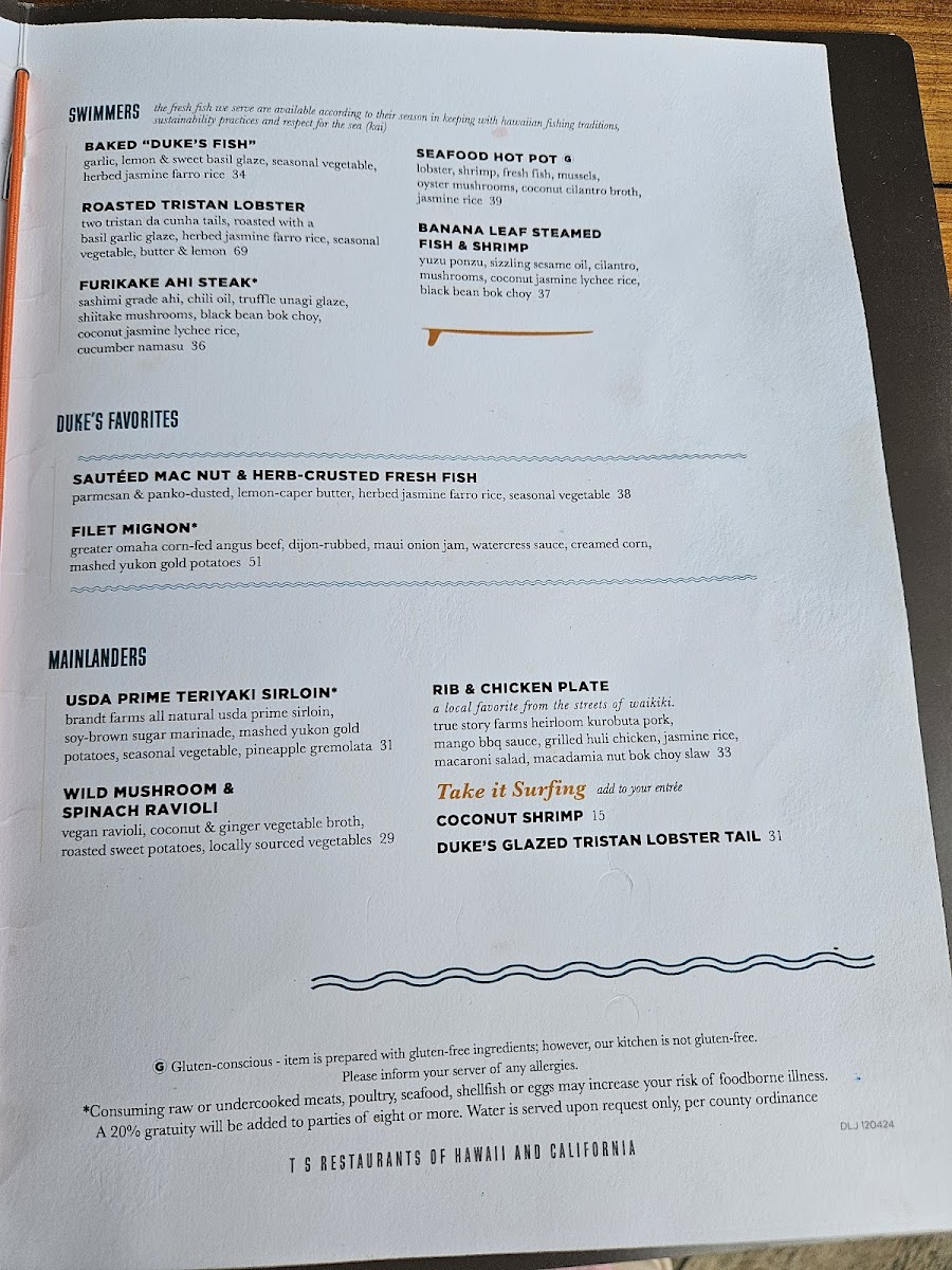 Duke's La Jolla Menu - Image 3
